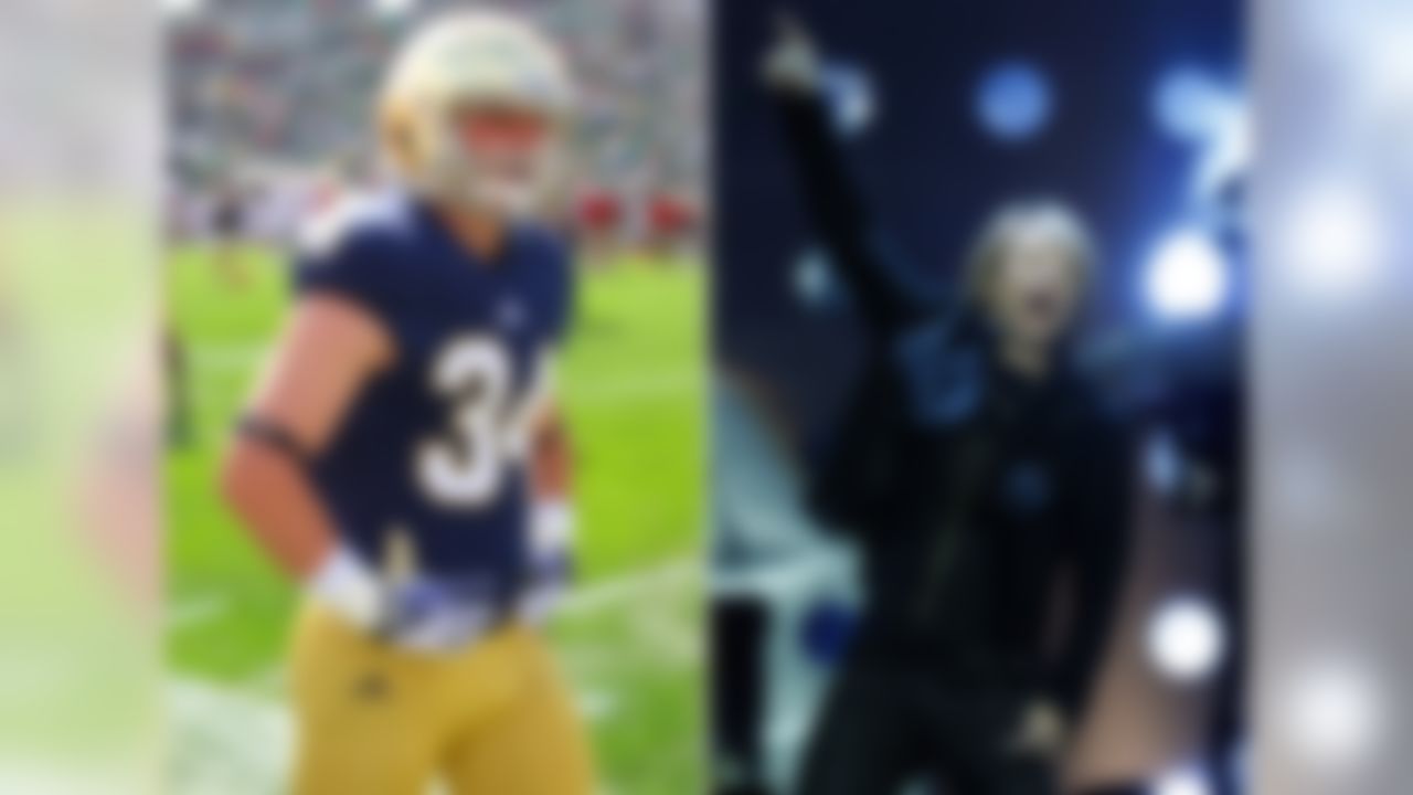 His dad: Musician Jon Bon Jovi.
The buzz: Jesse (5-foot-9, 183 pounds) is a sophomore walk-on who could see time on special teams. He played football and lacrosse in high school. While his dad is a Jersey guy, Jesse attended high school in Brooklyn. Jesse's full name is Jesse James Louis Bongiovi.