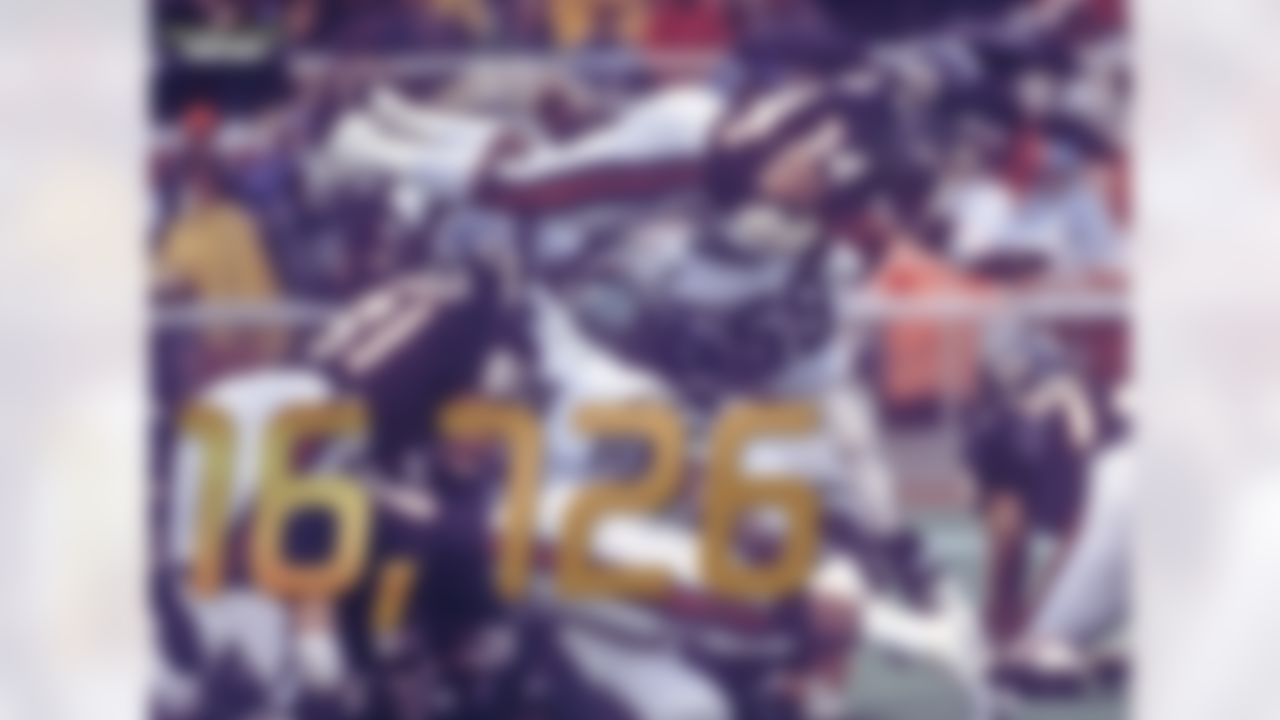 Is Walter Payton the greatest running back in NFL history? Well, his 10 seasons with at least 1,200 yards rushing are more than any other player. He also had 77 career 100-yard games, which ranks second all-time behind only Emmitt Smith (78). Payton's 16,726 rush yards are also second to Emmitt Smith (18,355).