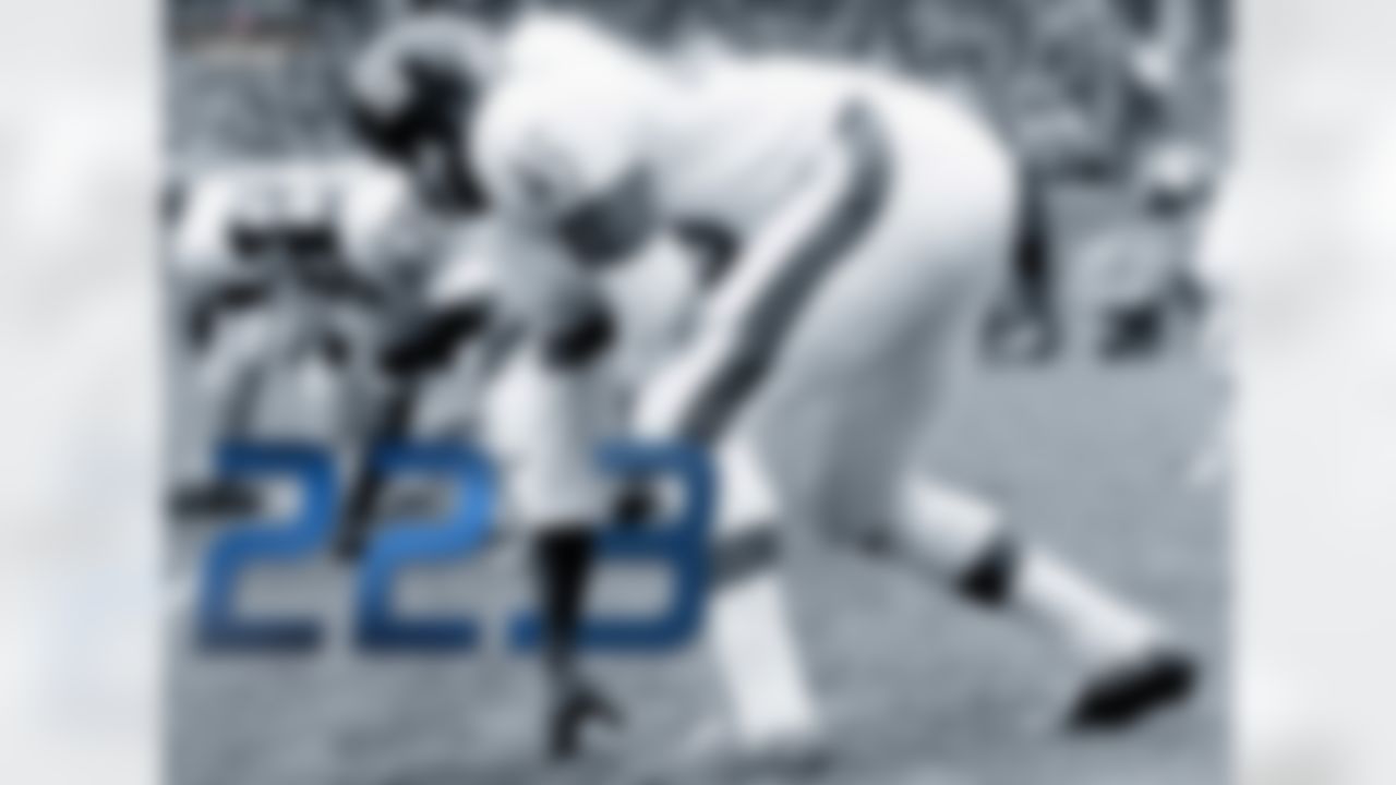 While Homer Jones' career was cut short by injuries, he possessed big play-ability that has yet to be matched. Jones, who played for the Giants from 1964-69, owns the NFL record with an average of 22.3 yards per reception in his career. Starting with the first year of his career, Jones averaged 20 or more yards per catch for five straight seasons. Randy Moss, Calvin Johnson, Larry Fitzgerald, and Terrell Owens never had a season in which they averaged 20 yards per catch.