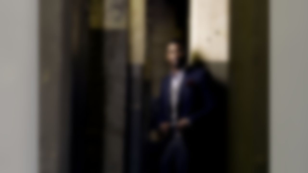 Quarterback Michael Vick of the Philadelphia Eagles poses for a portrait in Philadelphia on Thursday, March 17, 2011. (AP Images/Victoria Will)
