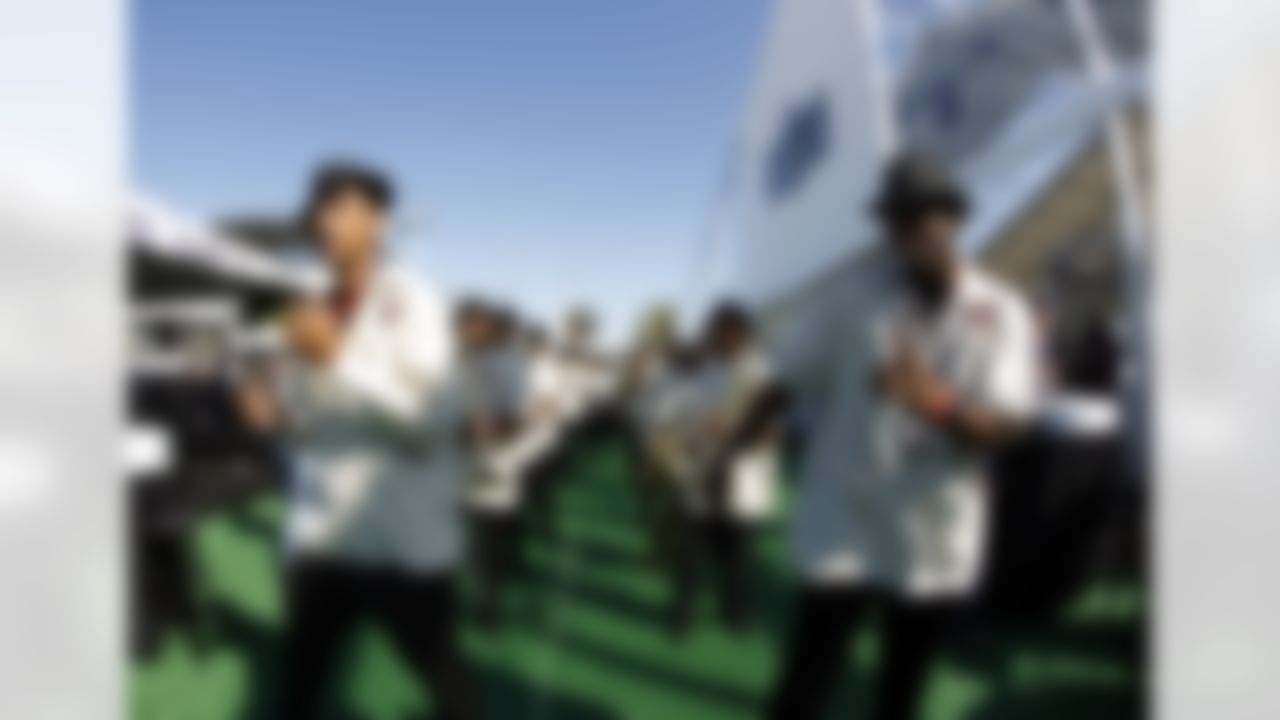 A band performs during a tailgate outside Sun Life Stadium prior to Super Bowl XLIV in Miami Gardens, Fla. on Feb. 7, 2010. (Ben Liebenberg/NFL.com)
