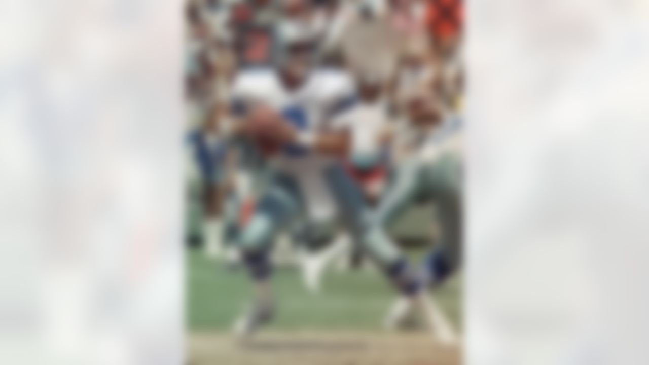 Walsh is better known for what his trade value turned into than what he accomplished on the field. Jimmy Johnson's decision to draft Walsh was extremely controversial, considering Dallas had already taken Troy Aikman first overall in April. In fact, Walsh, who was Johnson's former quarterback at the University of Miami, started in Dallas' only win of 1989. Meanwhile, Aikman went 0-11 as a starter. But Walsh's true value was seen a year later, when Johnson dealt him to the Saints and got a first-, second-, and third-round draft pick in return. What a haul for a career backup.