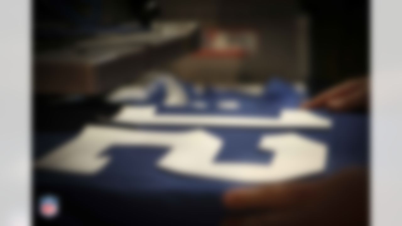 NIKE creates Andrew Luck's custom jersey.