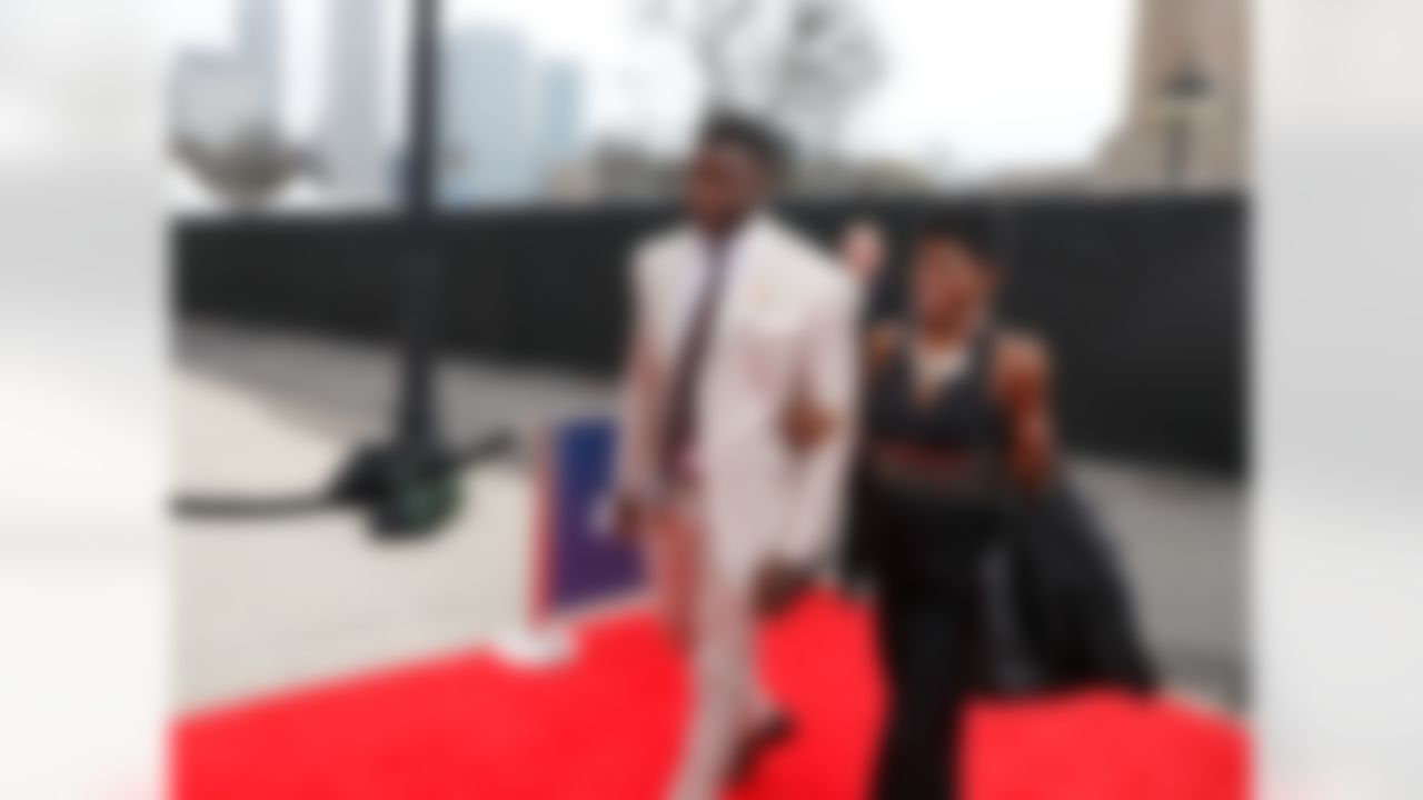 Clemson defensive end Shaq Lawson walks on the red carpet during the 2016 NFL Draft at the Auditorium Theatre on Thursday, April 28, 2016 in Chicago. (Ben Liebenberg/NFL)