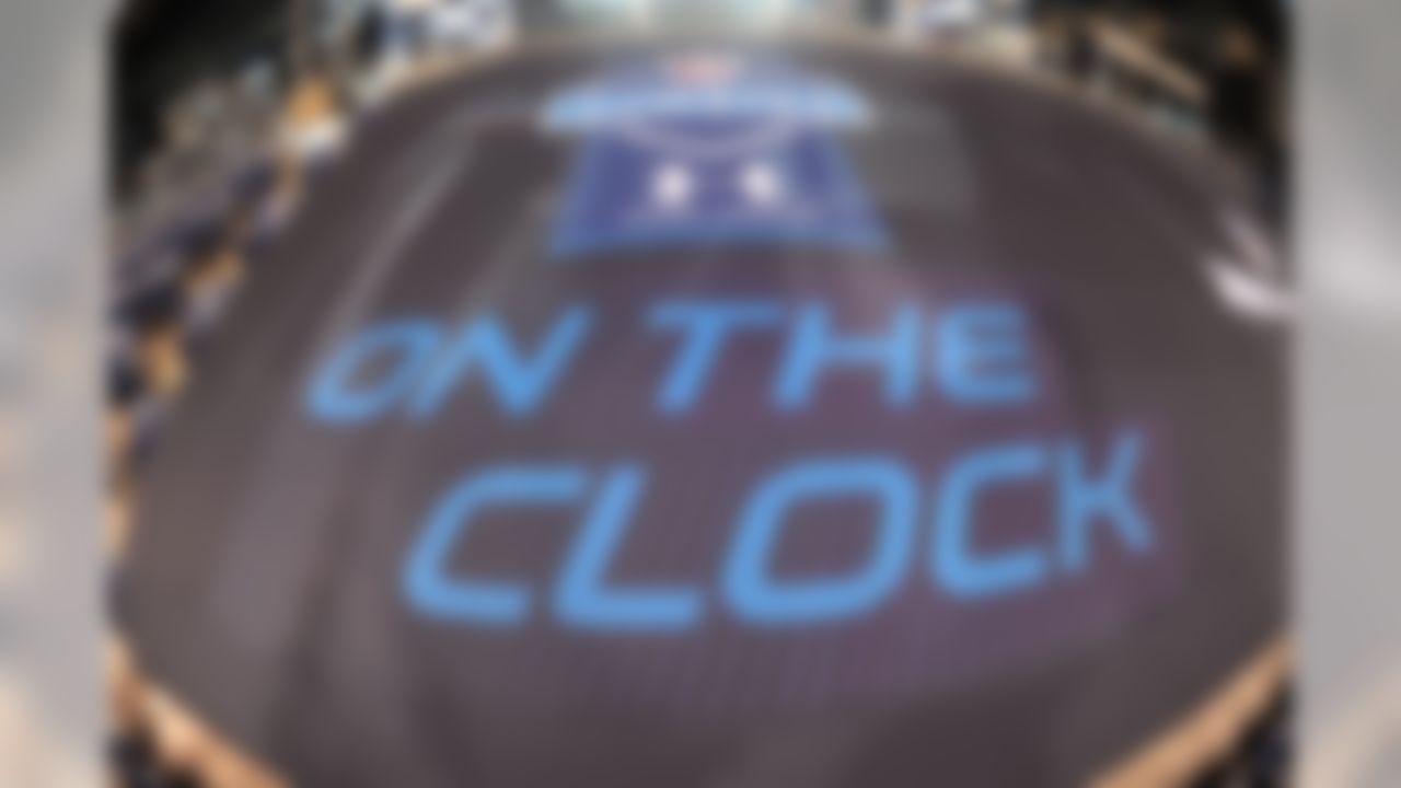 An NFL Network banner is seen at the 2014 NFL Scouting Combine at Lucas Oil Stadium in Indianapolis, on February 20, 2014. (Johnny Vy/NFL)