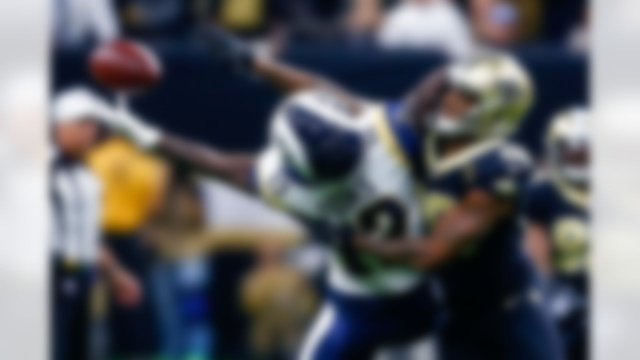 This was the first game in NFL history in November or later between teams each averaging at least 33 PPG entering the game. It turned out to be the Rams' first loss of the season. Jared Goff finished 28/40 with 391 pass yards, 3 TD, 1 INT and a 115.7 passer rating. Goff attempted at least 40 passes in a game for the fourth time in his career and the first time in 2018. Todd Gurley recorded another touchdown, keeping his streak of at least one TD per game this season. Gurley had 13 carries for 68 yards and six catches for 11 yards. Cooper Kupp made his return to the field after sitting out since Week 6 to finish with five receptions, 89 rec yards and 1 TD. Brandin Cooks added six receptions for 114 yards and 1 TD. The Rams defense was unable to sack Drew Brees while giving up 487 total yards. Los Angeles would return to New Orleans for a rematch in the NFC Championship Game in January.