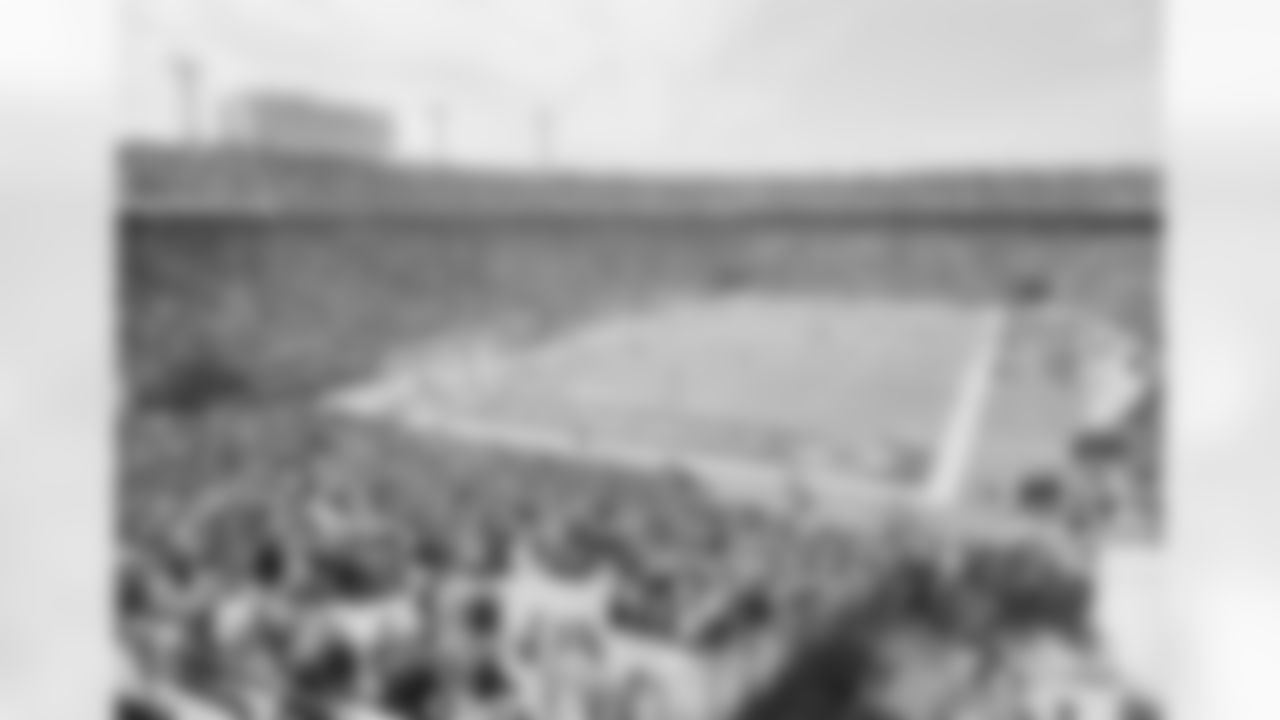 Players take the field for workouts about an hour before the start of the Super Bowl game between the Pittsburgh Steelers and the Dallas Cowboys at the Orange Bowl in Miami, Jan. 18, 1975. (AP Photo/Bill Hudson)