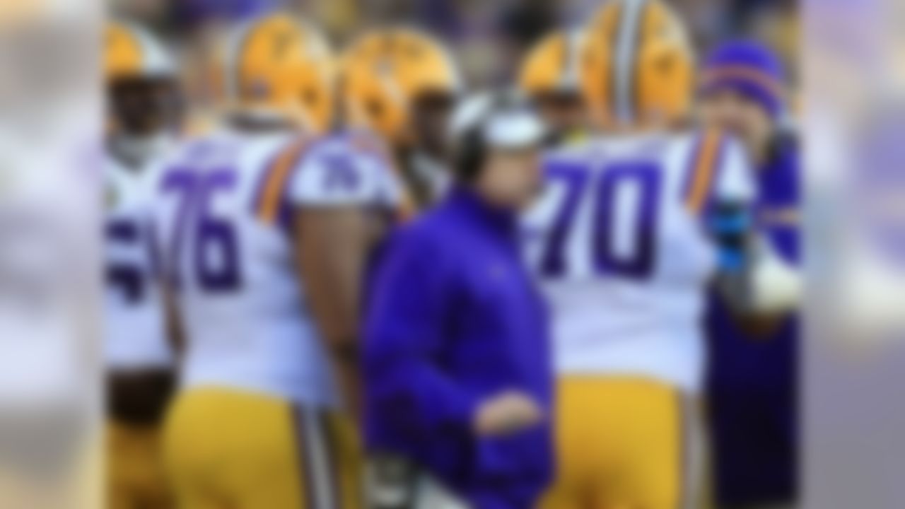 Record: 103-29 in 10 seasons
The skinny: It's hard to imagine LSU getting rid of Miles, who has averaged 10 wins per season and has won a national title. But SEC programs are notoriously quick on the trigger, and while all SEC fan bases are demanding, LSU's is especially so. LSU is coming off an 8-5 season, which is tied for the worst mark during Miles' tenure. Miles recruits at a high level, especially on defense. But the Tigers' offense has struggled the past few seasons. LSU was 4-4 in conference play last season, and the last time the Tigers had back-to-back seasons of .500 or less in SEC games was 1998 and 1999. The coach was Gerry DiNardo, and he was fired late in the 1999 season. Again, it's extremely difficult to imagine that fate for Miles, but if LSU goes 8-5 again (or, heaven forbid, worse) ...