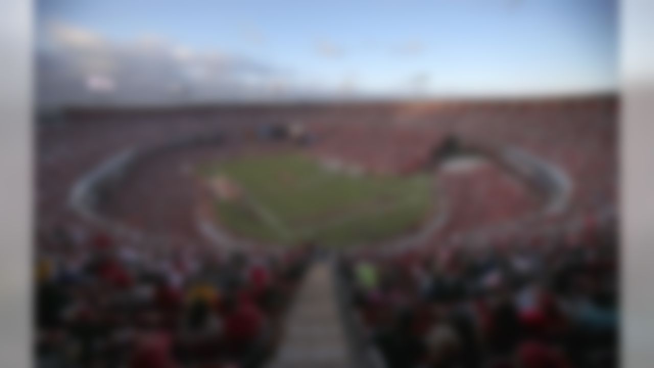 The interior of the Candlestick Park, the San Francisco 49ers football stadium, is shown during an NFL preseason football game against the Oakland Raiders in San Francisco, Saturday, Aug. 20, 2011. (AP Photo/Aaron Kehoe)