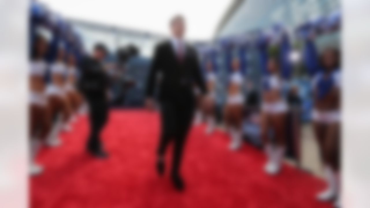 Wyoming quarterback Josh Allen walks down the red carpet.