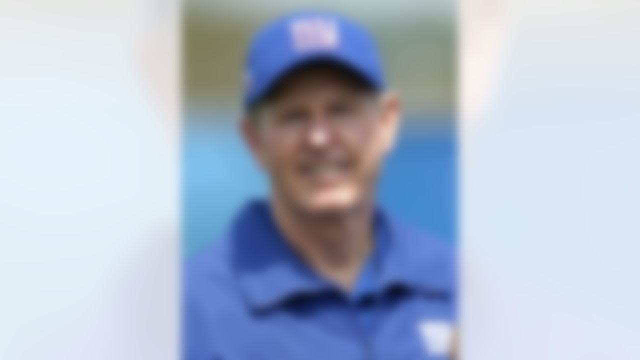 New York Giants head coach Tom Coughlin is shown during a football mini-camp in East Rutherford, N.J., in this May 12, 2007 file photo. (AP Photo/Bill Kostroun)