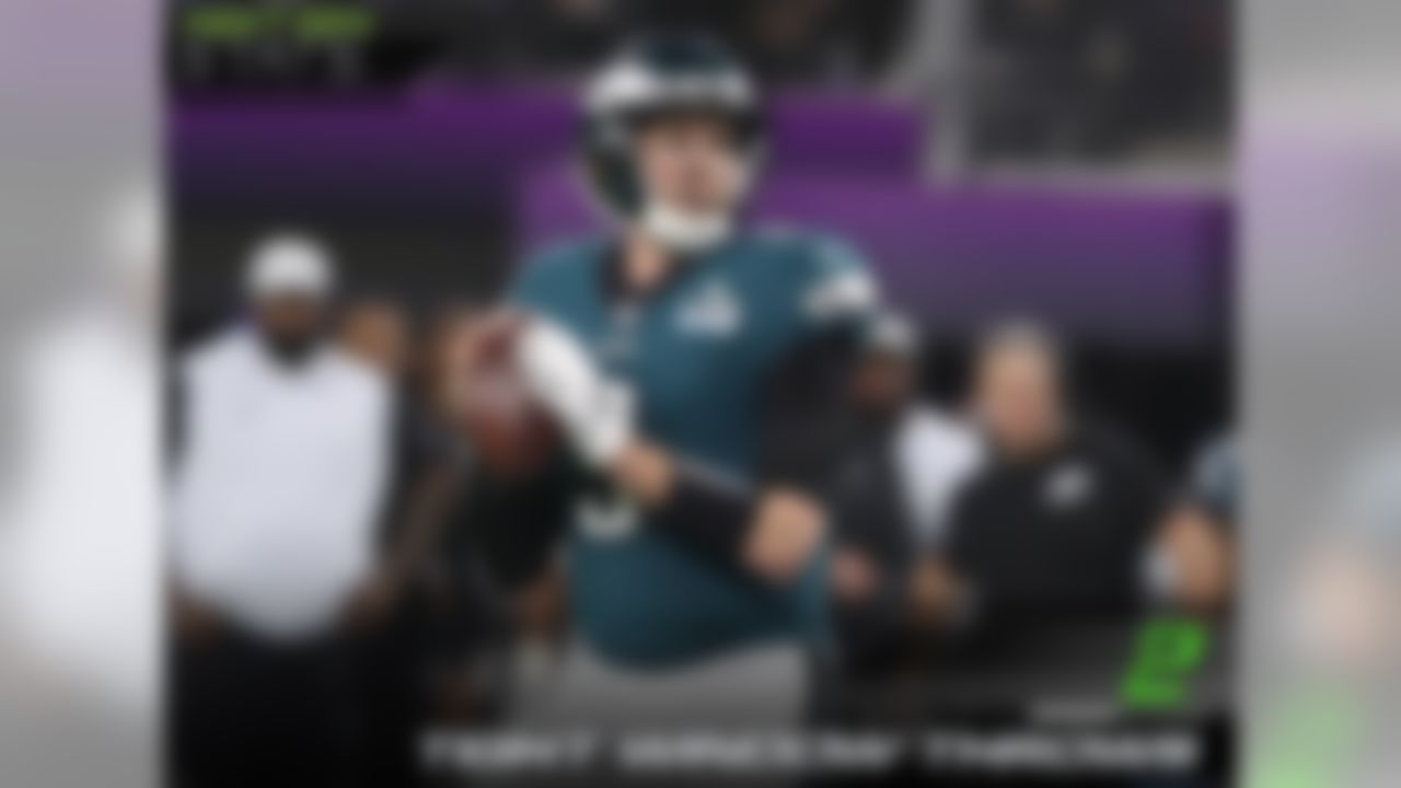 Philadelphia Eagles quarterback Nick Foles has been consistently effective when throwing into tight windows this season and that continued during Super Bowl LII as he threw 2 of his 3 touchdowns into tight windows.