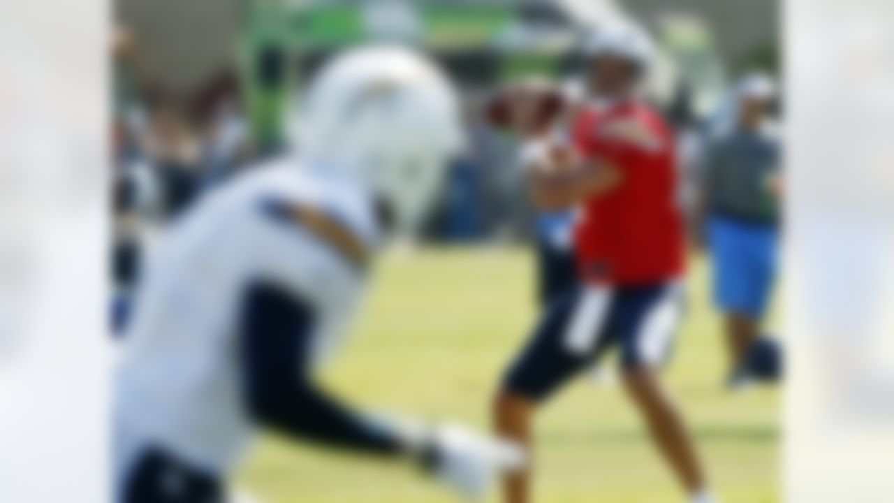San Diego Chargers quarterback Kevin O'Connell aims a pass at a receiver during NFL football training camp, Tuesday, July 31, 2012, in San Diego. (AP Photo/Lenny Ignelzi)