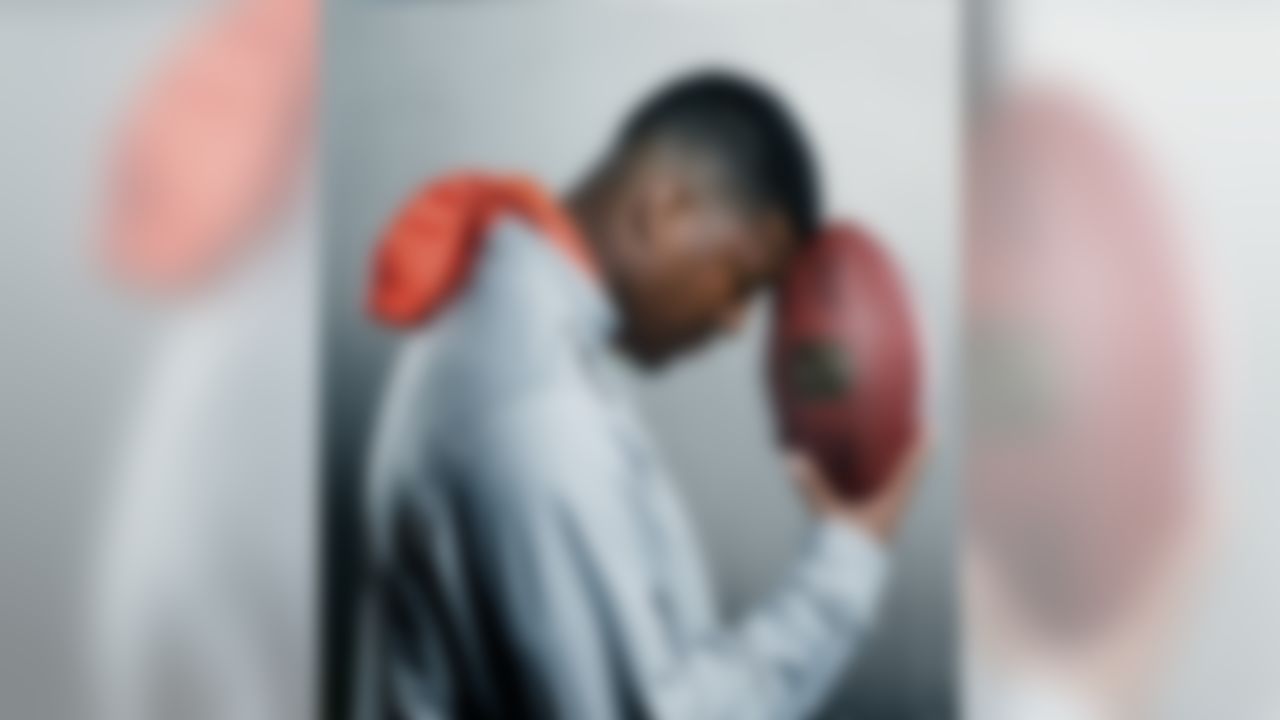 Florida State quarterback Jameis Winston poses for a portrait during the 2015 NFL Scouting Combine at Lucas Oil Stadium on Friday, February 20, 2015 in Indianapolis, IN. (Ben Liebenberg/NFL)