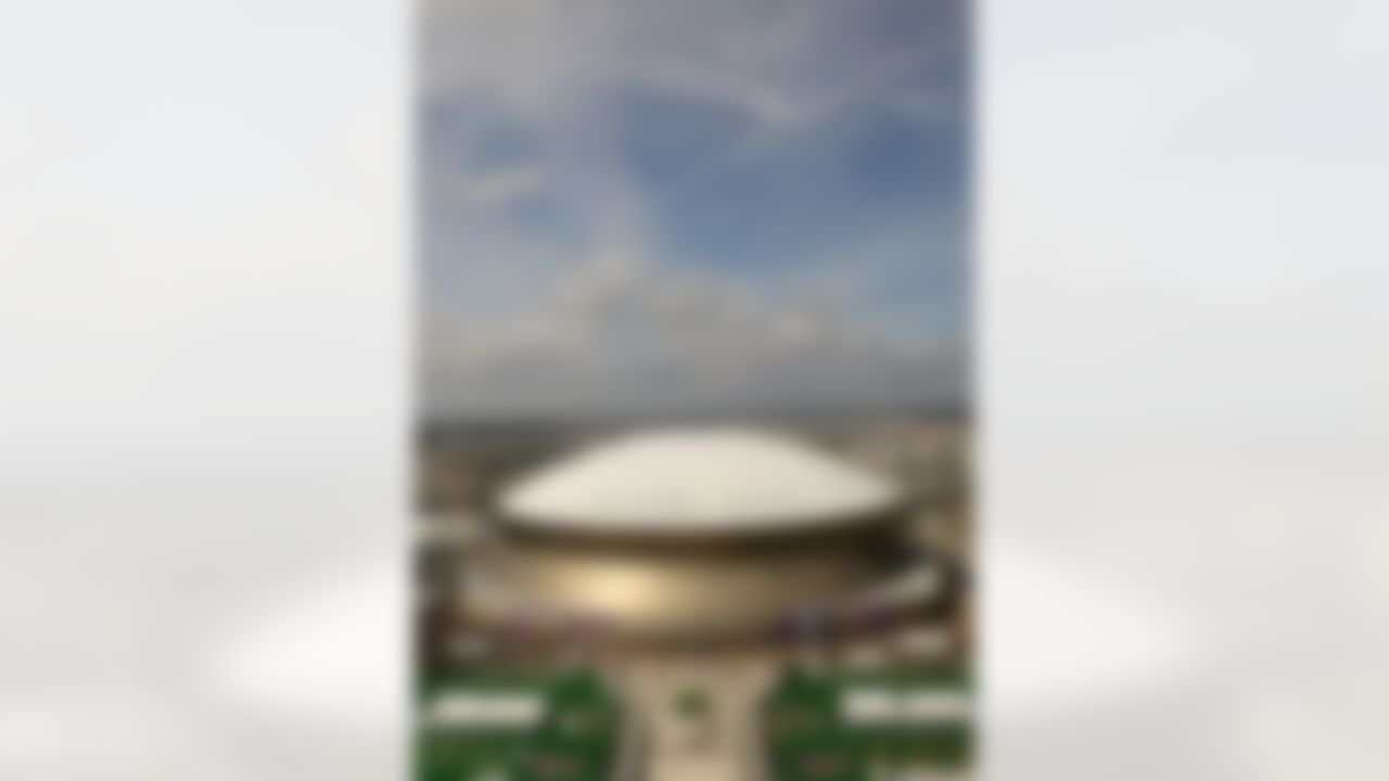 A general view of the Mercedes-Benz Superdome in New Orleans, La., on Jan., 27, 2013. The Superdome will be the site of Super Bowl XLVII on Feb., 3. (Ben Liebenberg/NFL)