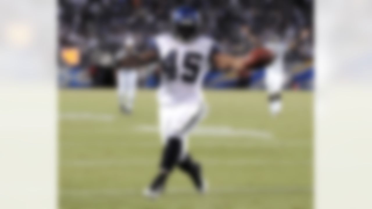 Seattle Seahawks running back Thomas Clayton runs into the end zone for a touchdown against the San Diego Chargers during the second half of their preseason NFL football game at Qualcomm Stadium, Thursday, Aug. 11, 2011, in San Diego. (AP Photo/Denis Poroy)