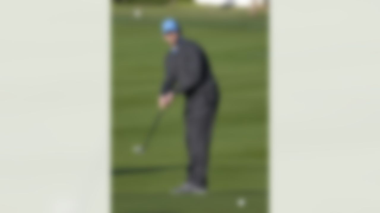 Green Bay Packers quarterback Aaron Rodgers putts on the first green of the Pebble Beach Golf Links during the third round of the AT&T Pebble Beach Pro-Am golf tournament Saturday, Feb. 9, 2013 in Pebble Beach, Calif. (AP Photo/Eric Risberg)