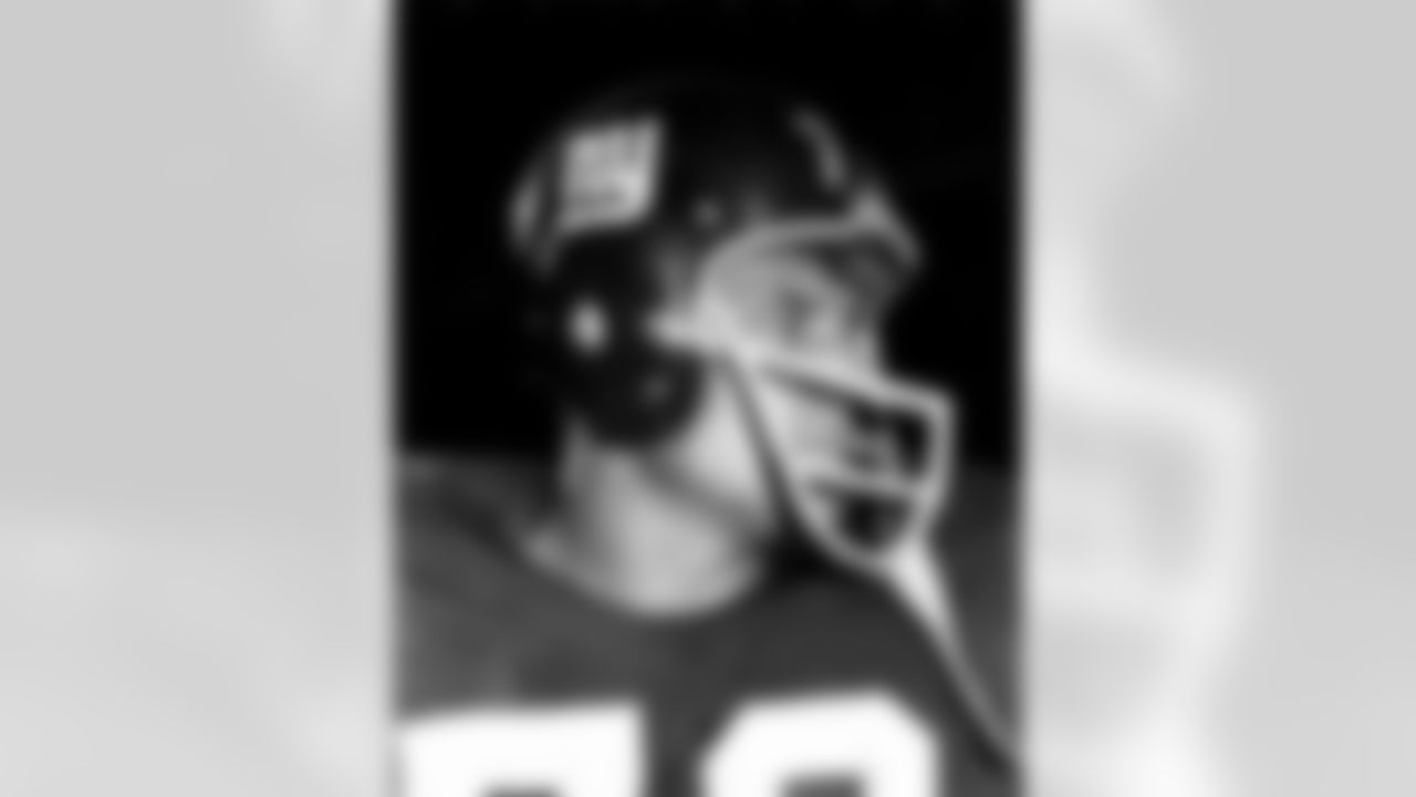 New York Giants Hall of Fame linebacker Sam Huff at a game circa 1961. (National Football League)
