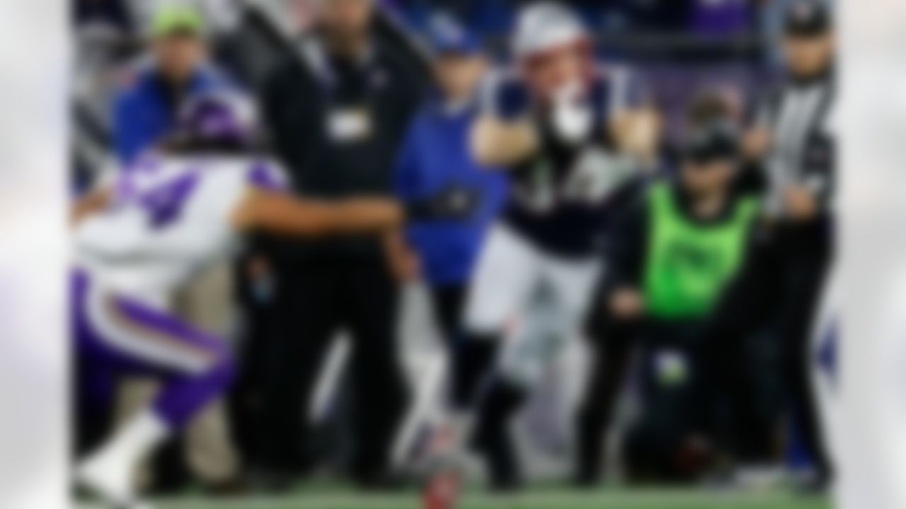 The Patriots moved to 6-0 at home in 2018 and 63-11 in the month of December (.851) during the Brady-Belichick era (since 2001). Sony Michel and James White became one of only two RB duos with 650+ scrimmage yards and 5+ scrimmage TDs each this season. James Develin recorded two rushing touchdowns on his four carries. Develin now has three touchdowns in his last three games. Tom Brady threw his 579th career TD pass in this game, tying Peyton Manning for most in NFL history (including playoffs) after going 24/32 for 311 pass yds, 1 pass TD, 1 INT and a 102.5 passer rating. Brady had thrown for 250+ passing yards in nine consecutive games. The Patriots moved to 101-2 at home after leading by double digits at any point in a game during the Brady-Belichick era.