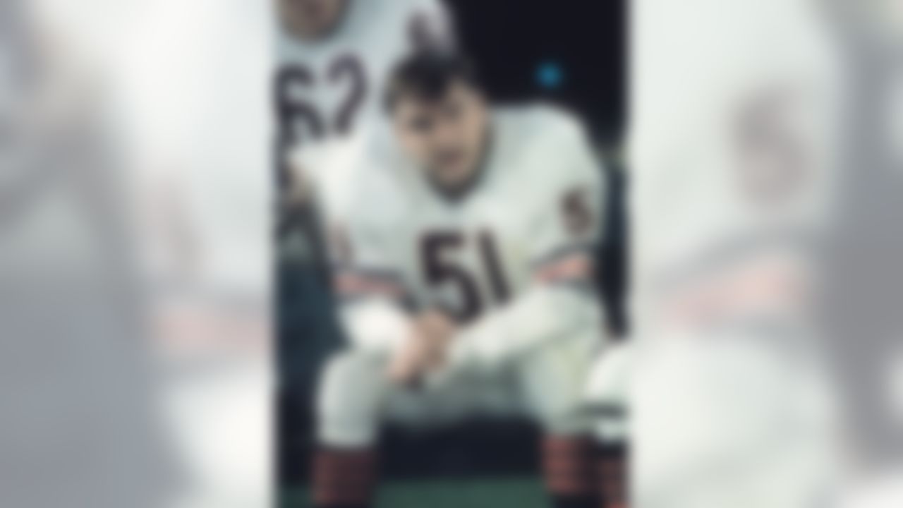 Chicago Bears Hall of Fame linebacker #51 Dick Butkus game action file photos. (AP Photo/Vernon Biever)