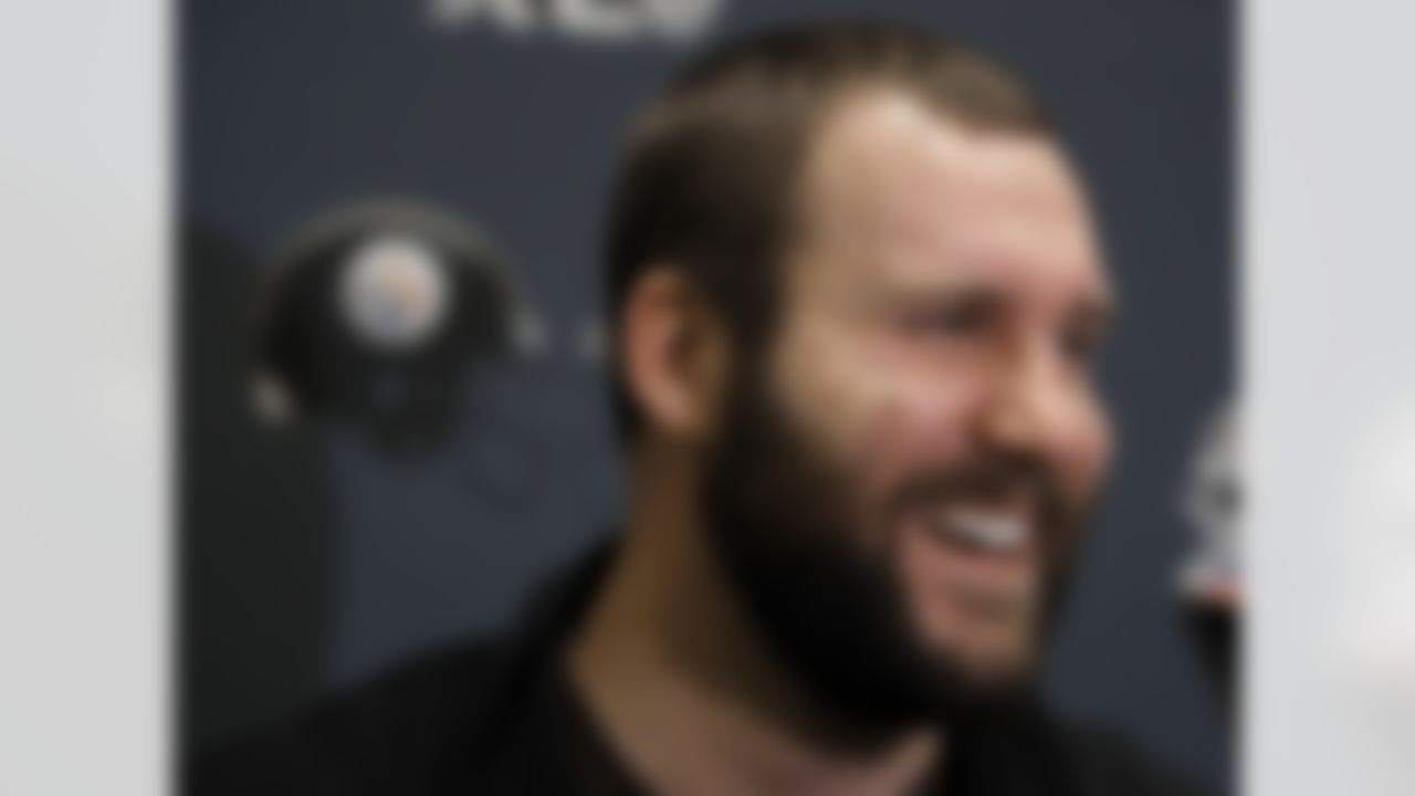 Pittsburgh Steelers quarterback Ben Roethlisberger answers questions during a news conference on Monday, Jan. 31, 2011, in Fort Worth, Texas. The Steelers will play the Green Bay Packers in NFL football Super Bowl XLV Sunday, Feb. 6. (AP Photo/Mark Humphrey)