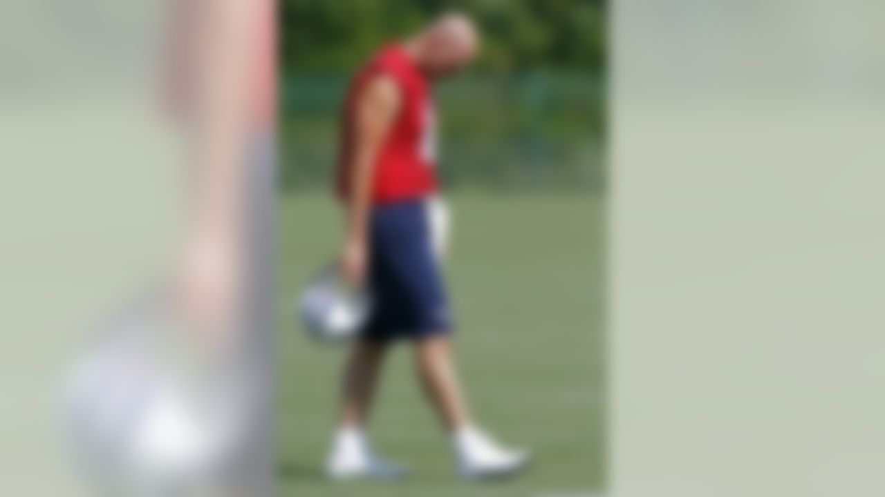Tennessee Titans quarterback Matt Hasselbeck during training camp at Titans' headquarters Saturday, July 28, 2012 Nashville, Tenn. (AP Photo/Wade Payne)