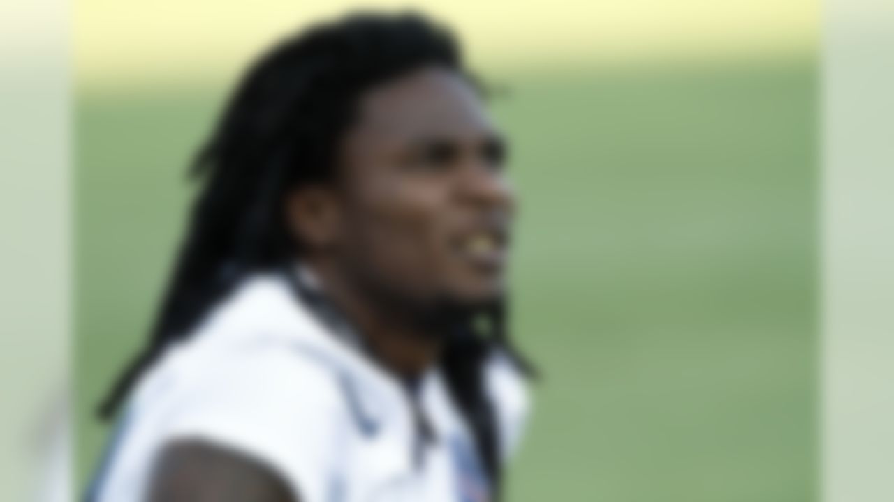 Tennessee Titans running back Chris Johnson during NFL football camp at Titans' headquarters Sunday, July 29, 2012 Nashville, Tenn. (AP Photo/Wade Payne)