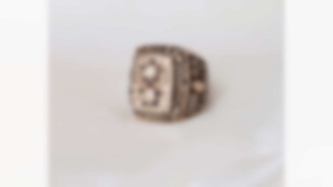 A detail view of the Super Bowl XII ring of the Dallas Cowboys is seen in 1978. (National Football League)
