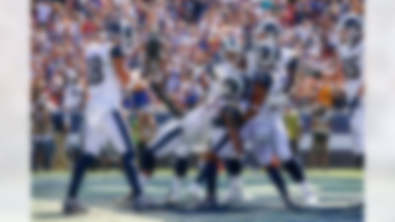 It was the first time the Rams had started the season 2-0 since 2001 when they went 14-2 and played in Super Bowl XXXVI. Running back Todd Gurley scored three touchdowns. Gurley became the first player in NFL history with three TDs and two 2-pt attempts converted. Gurley has now scored 23 scrimmage TDs since 2017, the most in the NFL over that span. Quarterback Jared Goff finished 24/32, 354 pass yards (one yard short of his career high), 1 TD and 1 INT. Wide receiver Brandin Cooks' 159 receiving yards were the most receiving yards by any player against the Cardinals since Week 16, 2016. Punter Johnny Hekker was 1/1 on field goals (20 yds), and 1/1 on PATs after kicker Greg Zuerlein suffered a groin injury in warmups. The matchup featured two starting QBs drafted first overall by the same franchise, Sam Bradford (2010) and Jared Goff (2016).