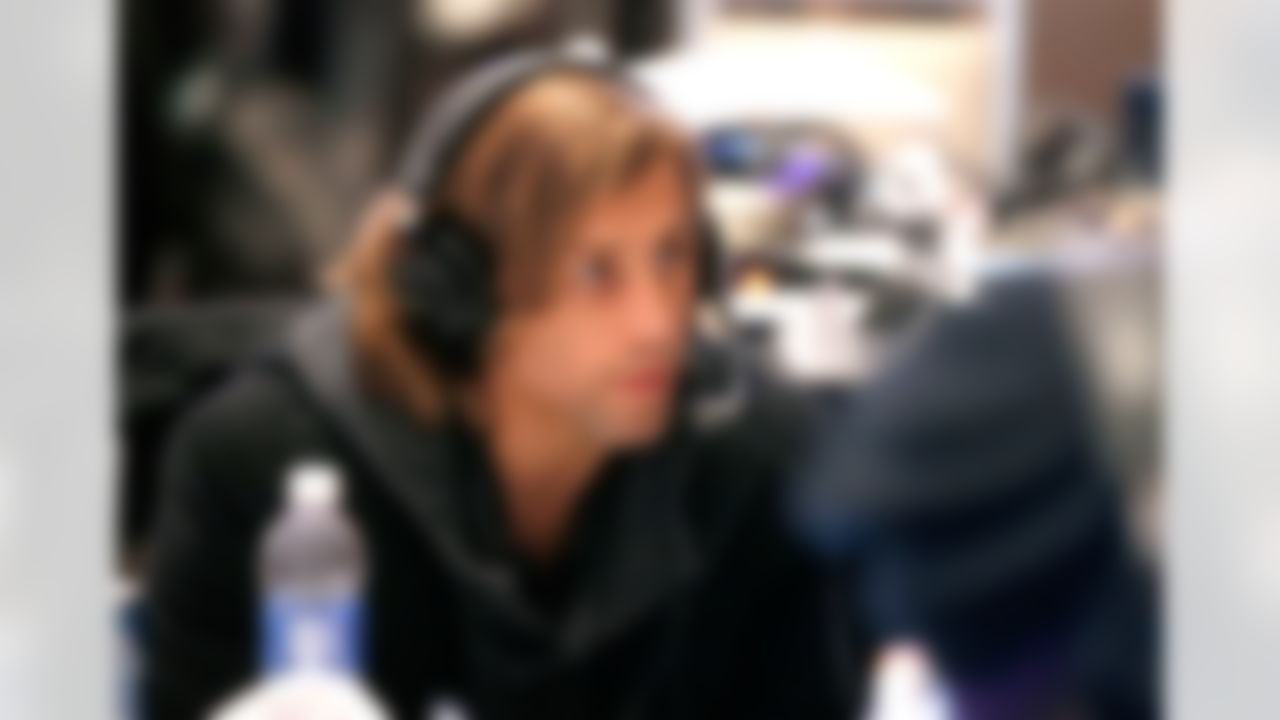 UFC fighter Urijah Faber is interviewed on Radio Row at the Super Bowl XLVIII media center in the Sheraton Hotel on Wednesday, January 29, 2014 in New York, NY. (Perry Knotts/NFL)