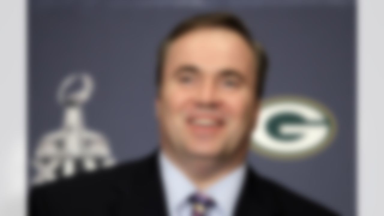Green Bay Packers head coach Mike McCarthy smiles during an NFL football Super Bowl news conference, Monday, Jan. 31, 2011, in Irving, Texas. Green Bay will face the Pittsburgh Steelers in the NFL football Super Bowl XLV Sunday. (AP Photo/Eric Gay)