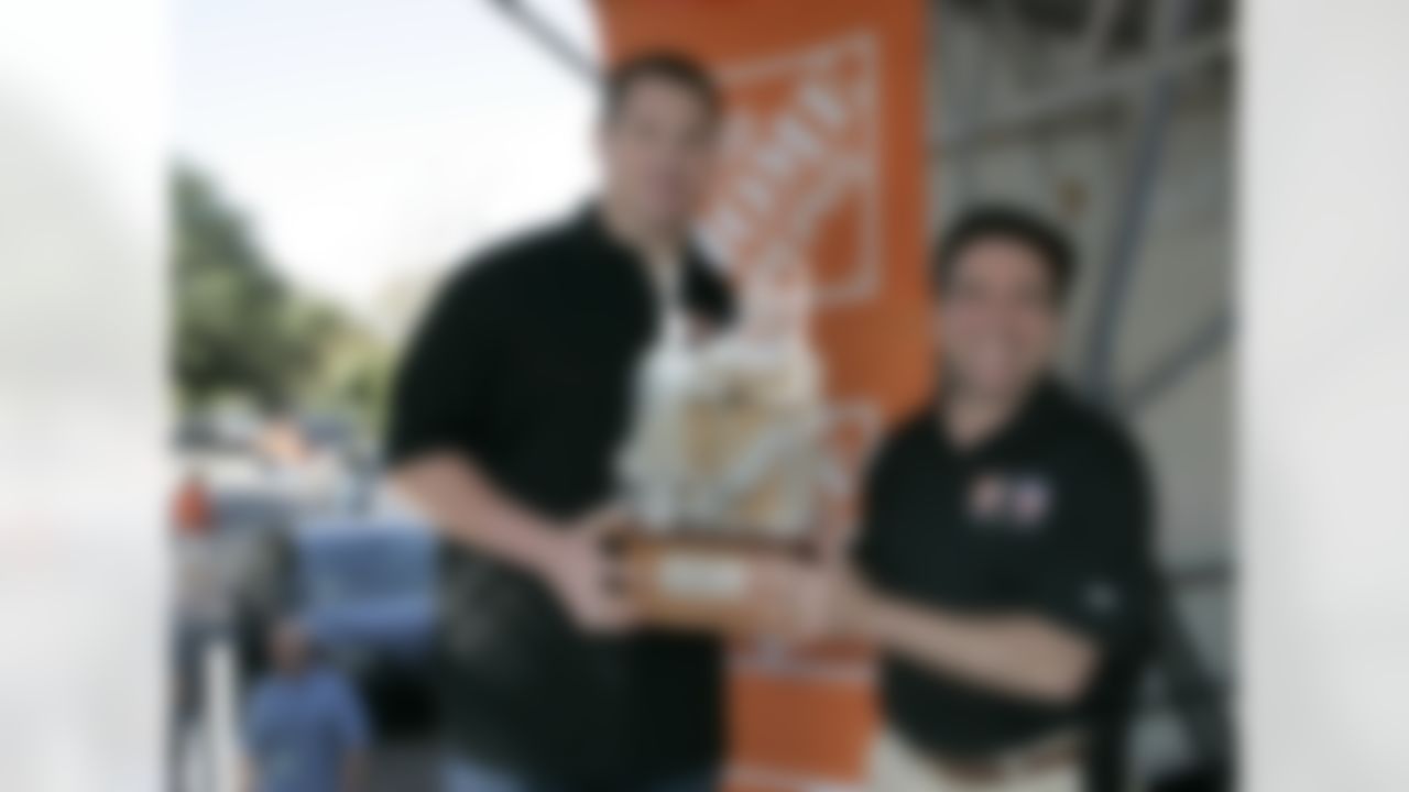 The Home Depot NFL Neighborhood MVP All-Star Build and Press Conference in Tampa, FL. (Photo by Don Grassmann/CIA)