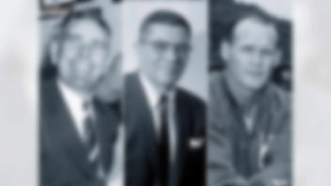 The 1956 NFL Champion Giants were coached by Jim Lee Howell, who had two rising coaches on his staff. The offense was coached by Vince Lombardi, who went on to win three NFL Championships and two Super Bowls with the Green Bay Packers. The defense was coached by Tom Landry who went on to win two Super Bowls with Cowboys. Landry didn't just get his coaching start with the Giants; they also drafted him out of Texas in the 20th round of the 1947 draft. Landry ranks sixth in franchise history with 31 interceptions.