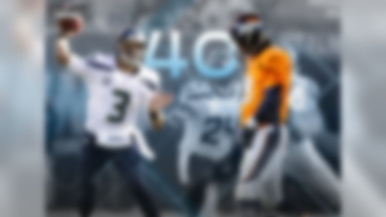 In the playoffs, Peyton Manning is 0-4 in games with a kickoff temperature under 40 degrees.
The only game in Russell Wilson's NFL career when the kickoff temperature was under 40 degrees was at MetLife Stadium, Week 15 against the Giants. In that game, Wilson completed 66.7% of his passes for 206 yards, one TD, one INT and a passer rating of 86.3.