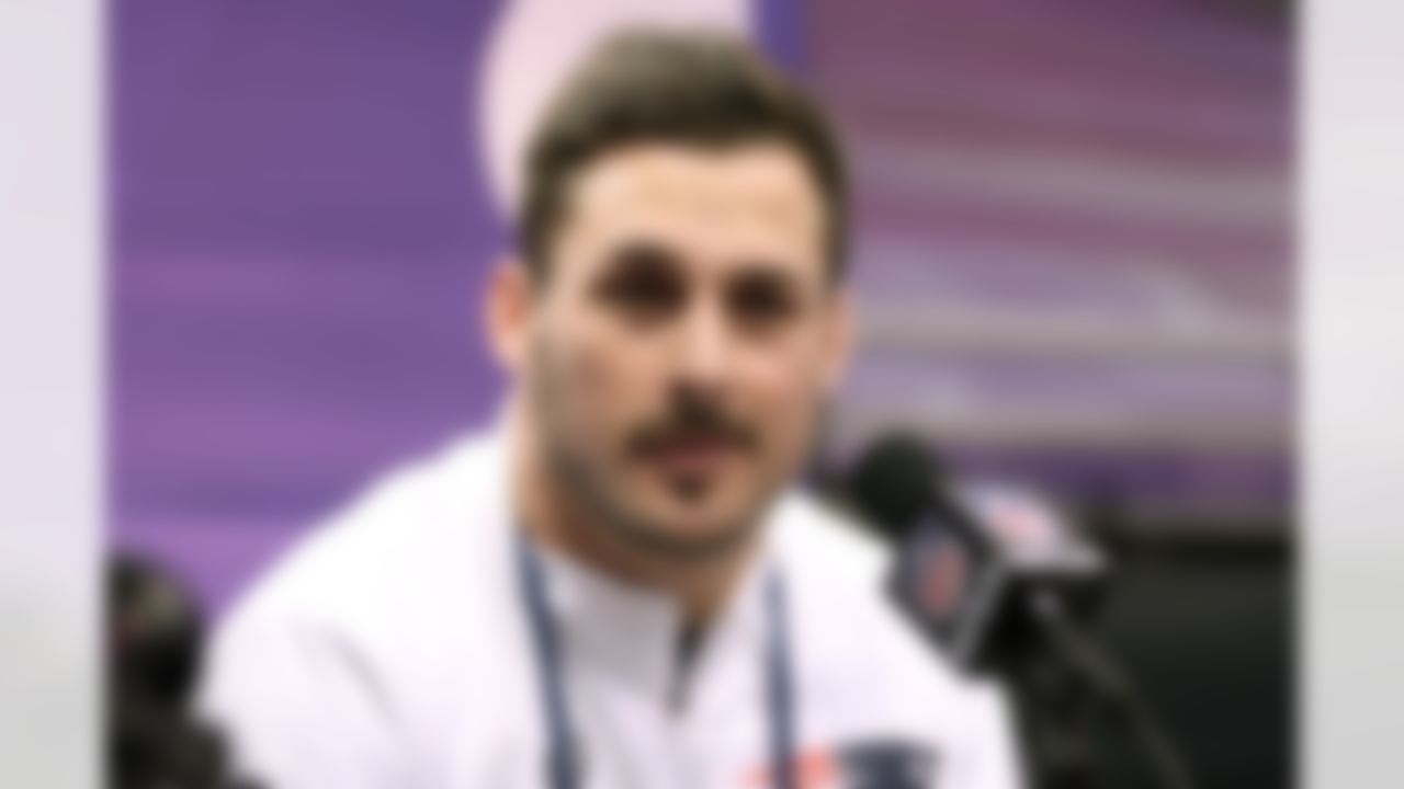 New England Patriots wide receiver Danny Amendola speaks during Media Day for Super Bowl XLIX at the U.S. Airways Center on Tuesday, January 27, 2015 in Phoenix, AZ. (Perry Knotts/NFL)