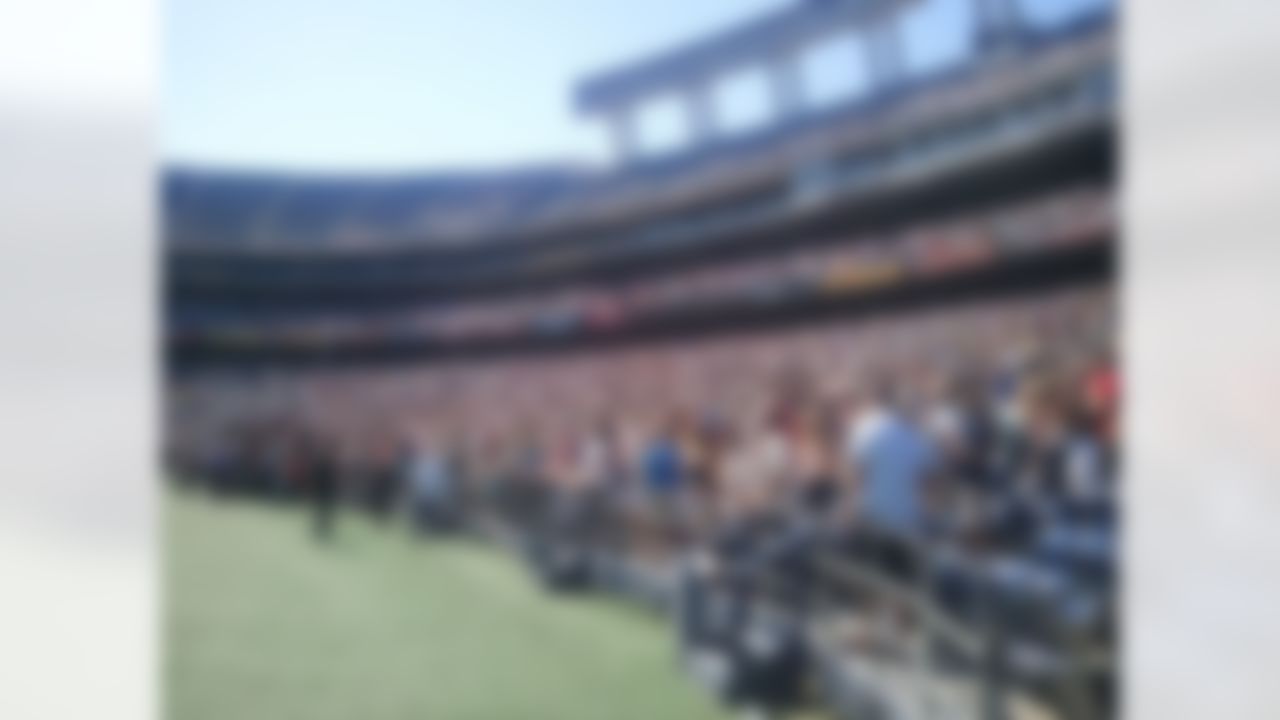 Fans begin filling the seats before watching New York Jets quarterback Tim Tebow deliver a sermon at Qualcomm Stadium in San Diego, California on June 17, 2012. (Kenny Legan/NFL)