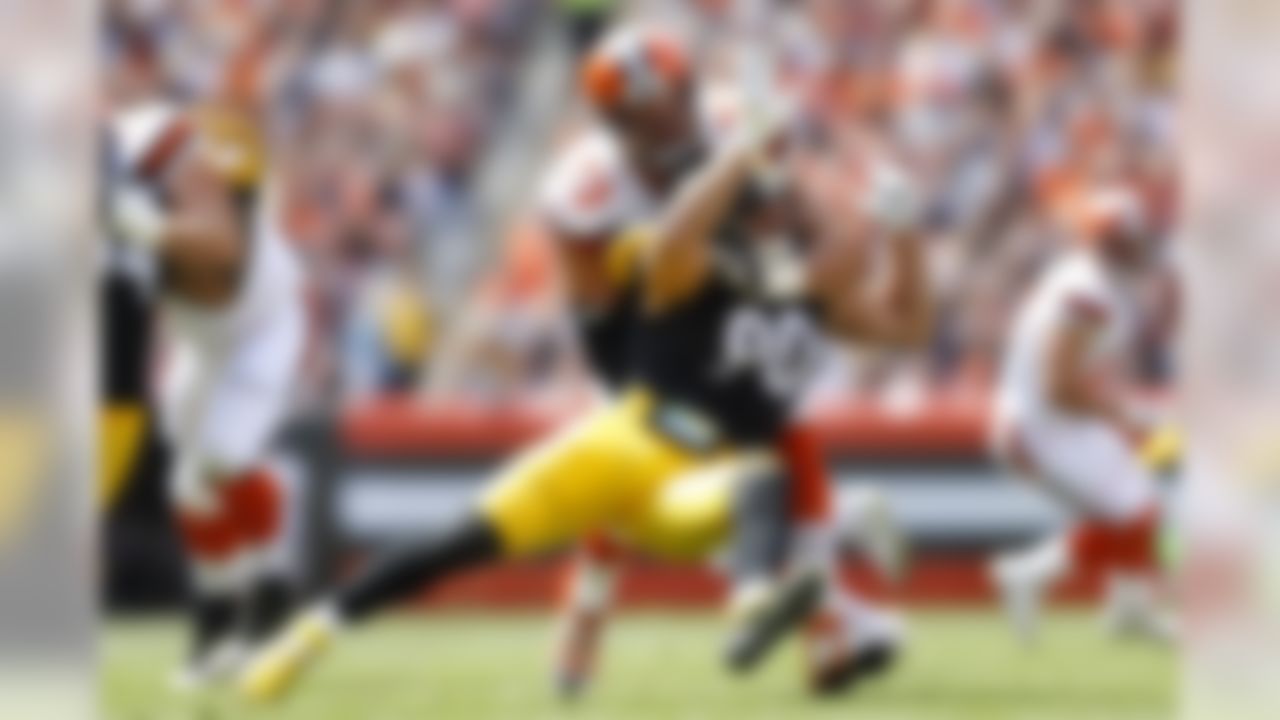 Pittsburgh Steelers linebacker T.J. Watt (90) goes up against Cleveland Browns offensive tackle Joe Thomas (73) during NFL football game on Sunday, Sept. 10, 2017 in Cleveland.

 Prior to suffering a season-ending torn triceps injury in Week 7, 2017 vs the Titans, Thomas had never missed an NFL game in his career Thomas started 167 straight games before the injury, per NFL Research.