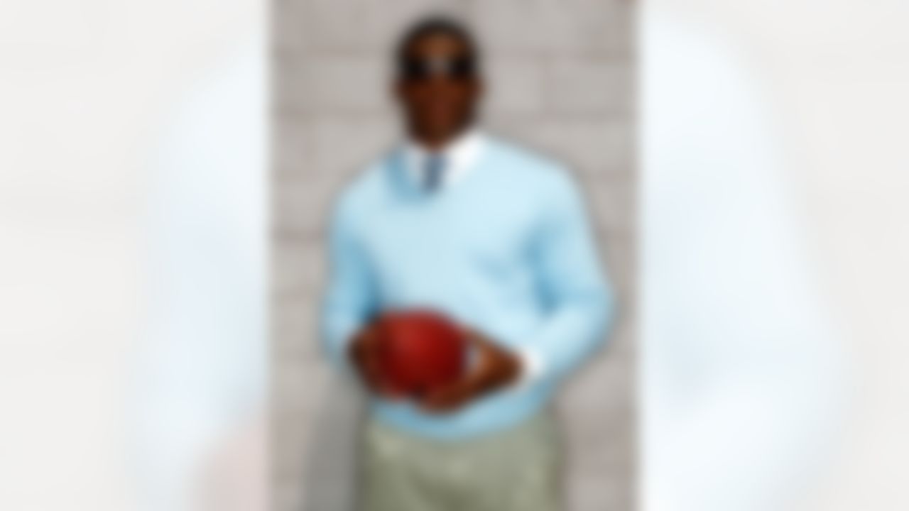 Carolina Panthers quarterback Cam Newton during a portrait session at the NFL Network Studio on May 20, 2011 in Culver City, Ca. (Ben Liebenberg/NFL)