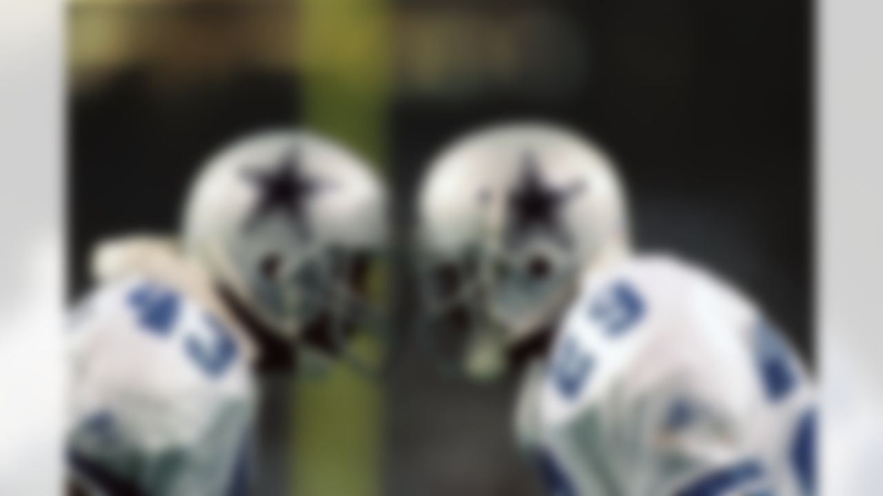 Dallas Cowboys defensive back Elvis Patterson (43) and defensive back Kenneth Gant (29) at Super Bowl XXVIII against the Buffalo Bills played at the Georgia Dome in Atlanta, Georgia on January 30, 1994. (National Football League)