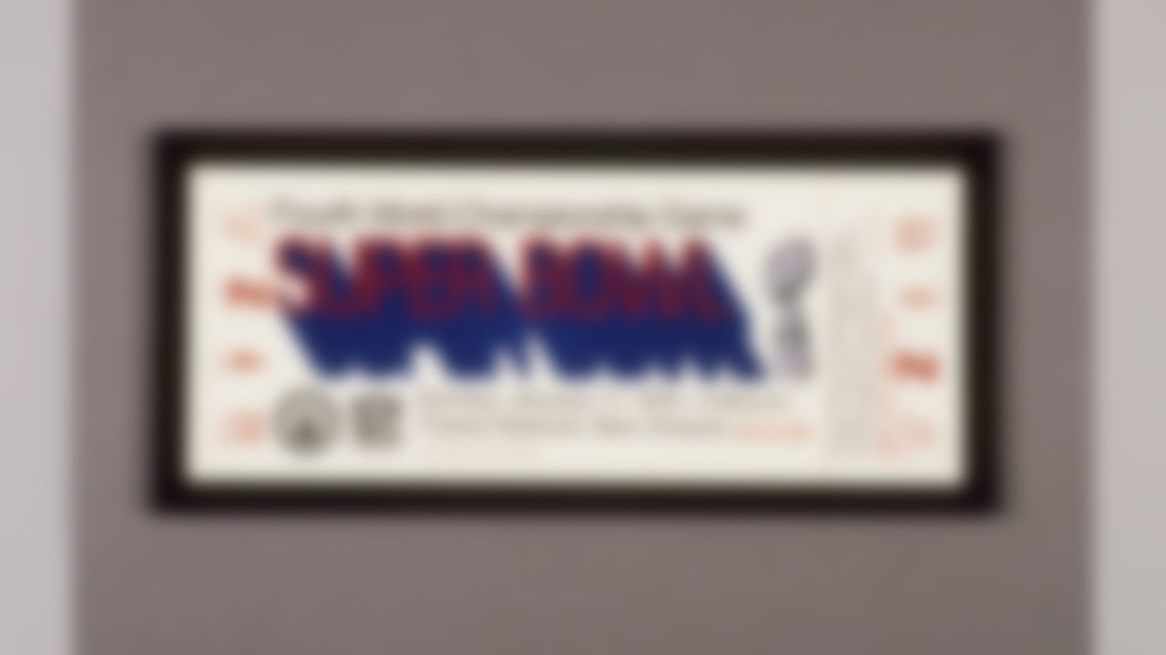 Super Bowl IV ticket for the game of the Kansas City Chiefs vs Minnesota Vikings played on January 11, 1970 at the Tulane Stadium in New Orleans, Louisiana. (National Football League)
