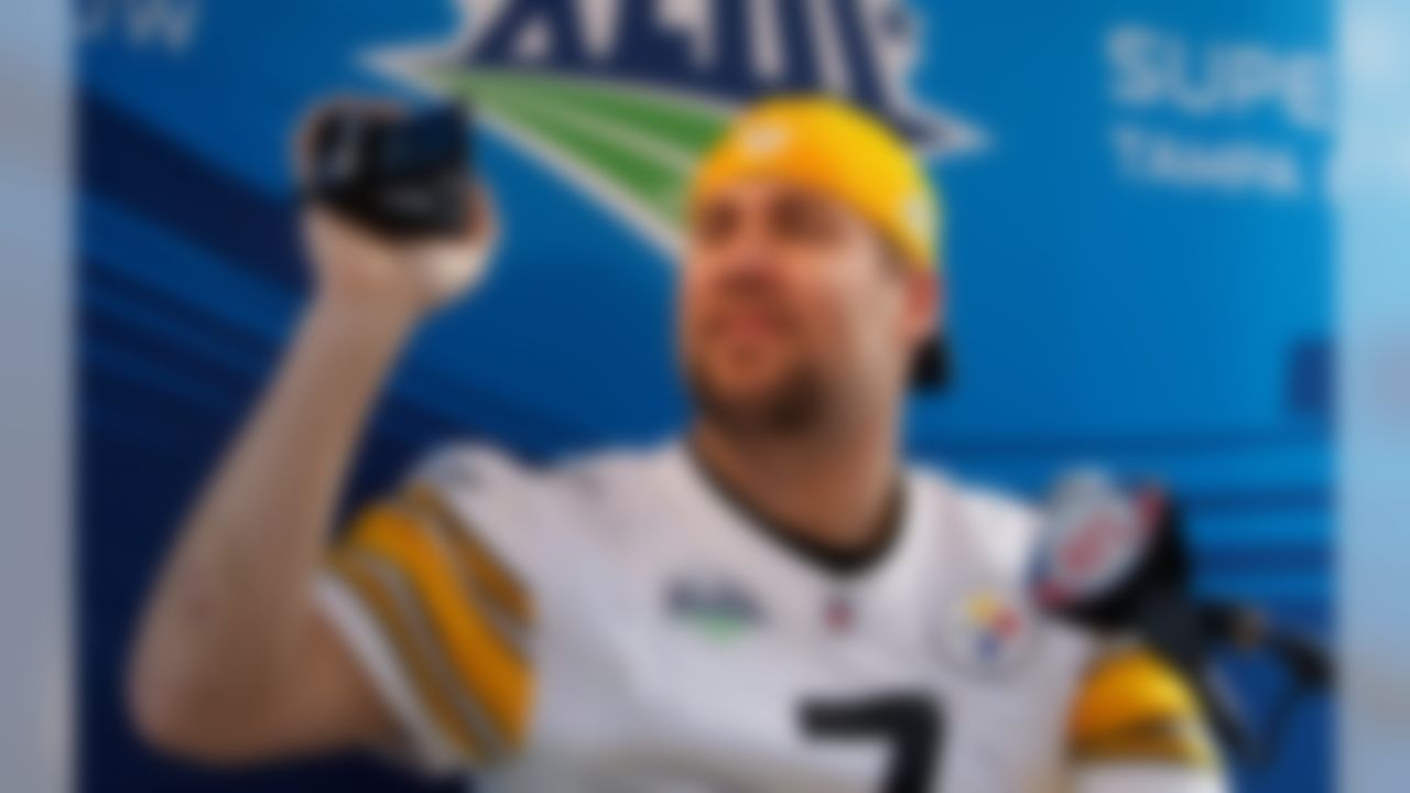 TAMPA , FL - JANUARY 27: Ben Roethlisberger of the Pittsburgh Steelers during the AFC Media Day at Raymond James Stadium on January 27, 2009 in Tampa, Florida. (Photo by Ben Liebenberg/NFL.com)
