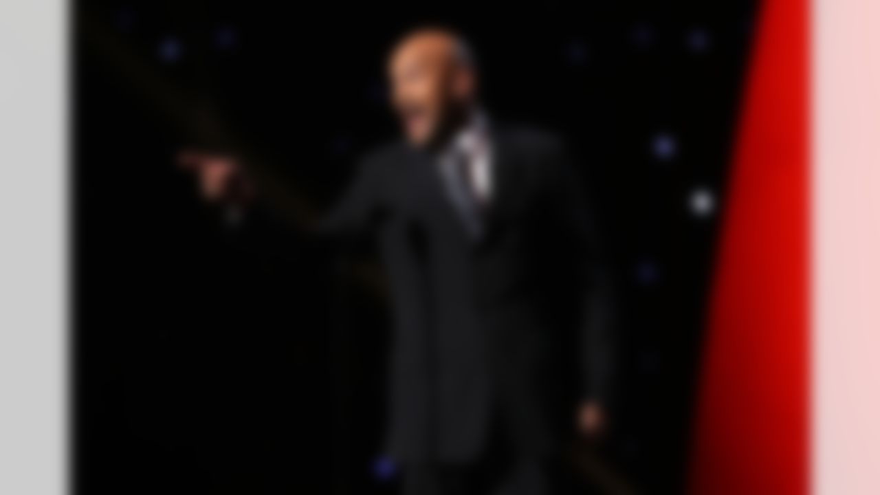 Host Keegan-Michael Key speaks at the 6th annual NFL Honors award show at the Wortham Theater Center on Saturday, Feb. 4, 2017 in Houston. (Todd Rosenberg/NFL)