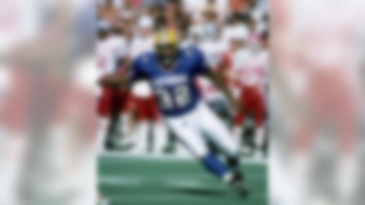 NFC Hall of Fame defensive end Reggie White (92) of the Green Bay Packers during the NFC's 17-3 victory over the AFC in the 1994 NFL Pro Bowl played on February 6, 1994 at Aloha Stadium in Honolulu, Hawaii. (Photo by NFL Photos)