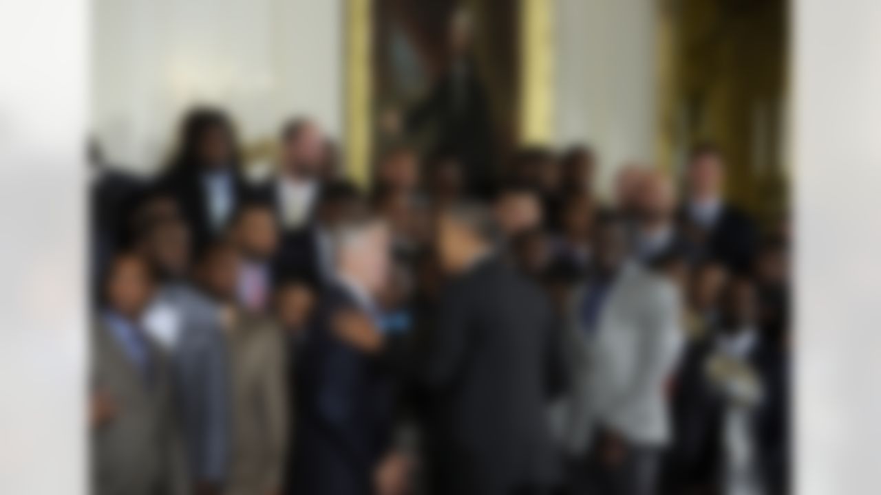 President Barack Obama shares a laugh with Seattle Seahawks Executive VP of Football Operations & Head Coach Pete Carroll, during a ceremony in the East Room of the White House in Washington, Wednesday, May 21, 2014, where the president honored the NFL Super Bowl champion Seattle Seahawks football team. The Seahawks defeated the Denver Broncos in Super Bowl XLVIII. (Susan Walsh/Associated Press)