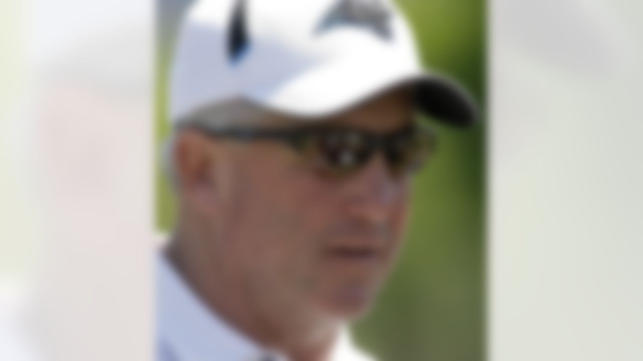 Carolina Panthers' coach John Fox talks to the media after their NFL football minicamp on Friday, April 30, 2010, in Charlotte, N.C. (AP Photo/Rick Havner)
