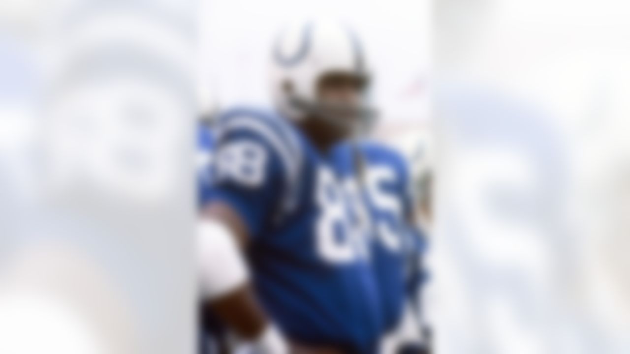 Baltimore Colts Hall of Fame tight end John Mackey on the sidelines during a 28-24 win over the Los Angeles Rams at the Los Angeles Coliseum in 1968. (National Football League)