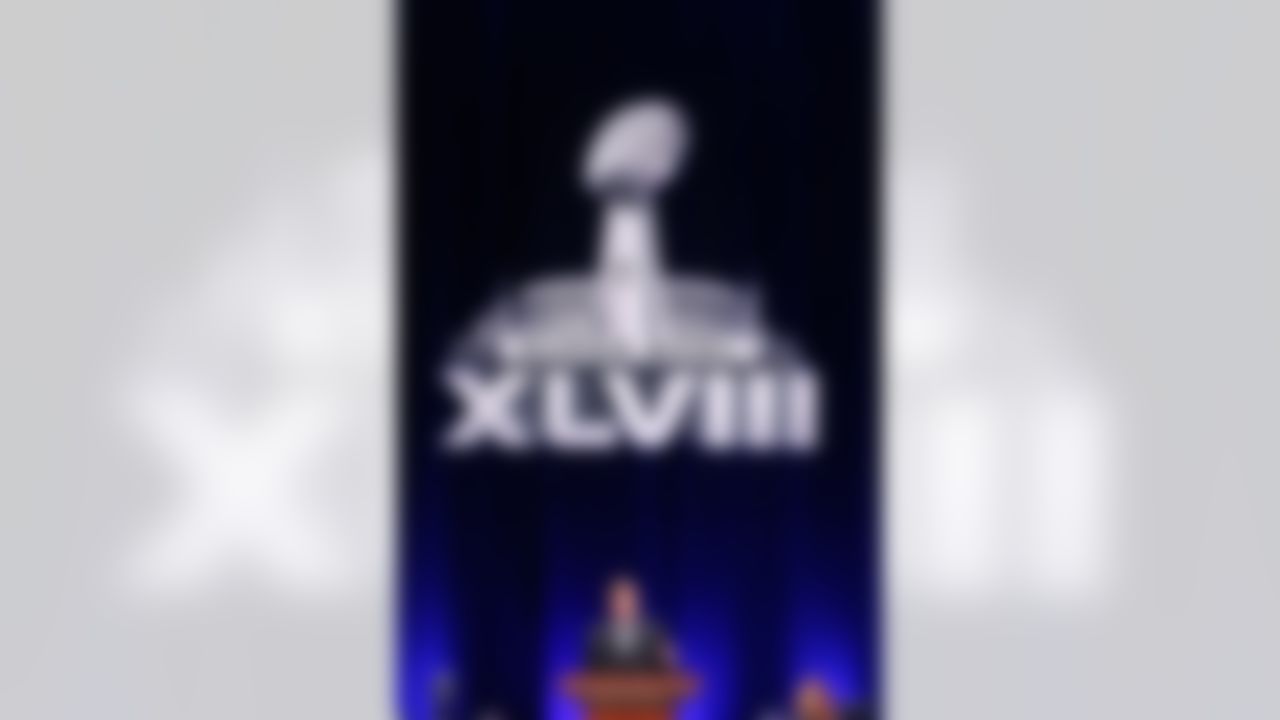 NFL Commissioner Roger Goodell speaks during a press conference at the Rose Theater on Friday, January 31, 2014 in New York, NY. (Ben Liebenberg/NFL)