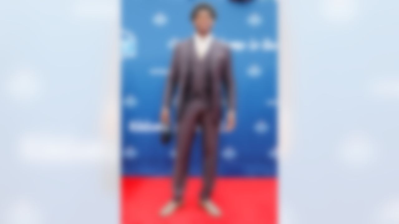 Florida State cornerback Jalen Ramsey poses for a photo on the red carpet during the 2016 NFL Draft at the Auditorium Theatre on Thursday, April 28, 2016 in Chicago. (Ben Liebenberg/NFL)