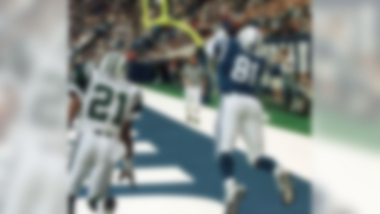 The Jets were in the midst of their best regular season in team history in 1998, and Manning came along to put a nick in it with this touchdown pass to Marcus Pollard, giving the Colts a 24-23 win. Luckily for Jets fans, realignment eventually sent Manning to a different division.