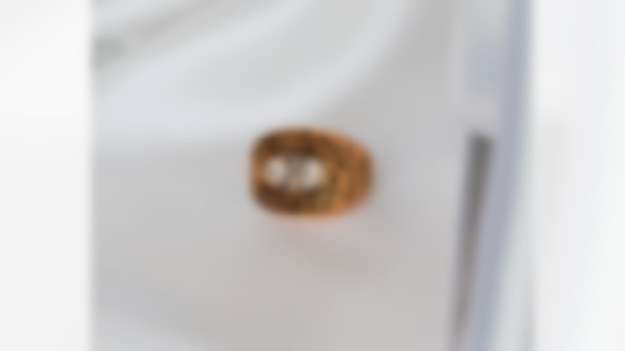 A detail view of a Pittsburgh Steelers Super Bowl X ring is seen in 1975. (National Football League)